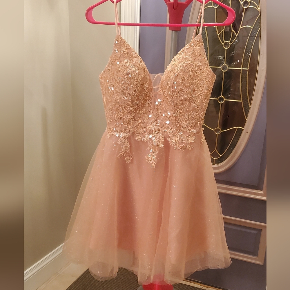 Homecoming prom pink dress